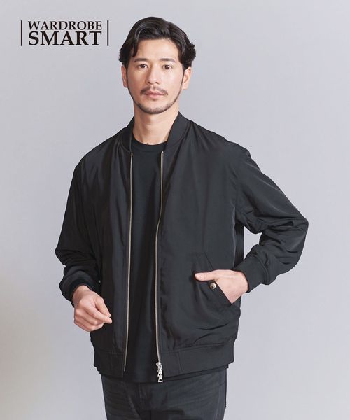 WEB限定 WARDROBE SMART】ライト ツイル MA―1 ブルゾン
