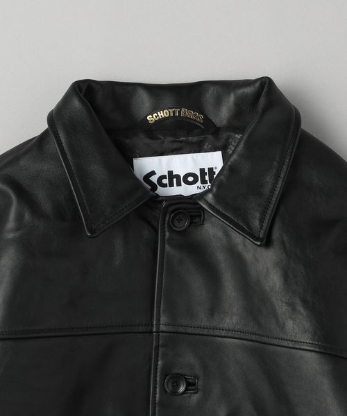 BEAUTY&YOUTH別注 Schott CAR COAT(カーコート) SCHOTT／別注
