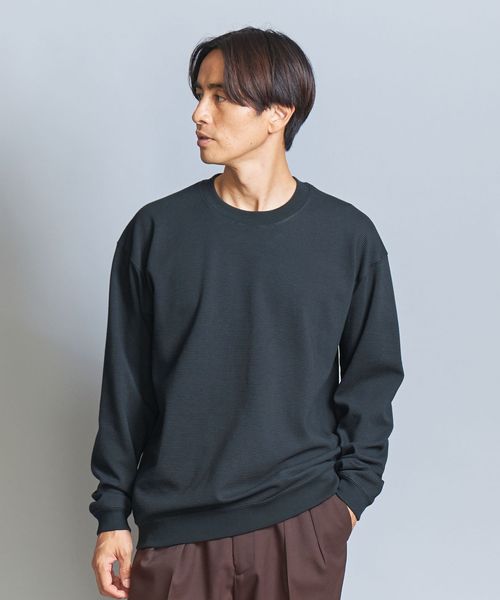 未使用級✨ユナイテッドアローズ キルトジャカード スウェット ブラック F UNITED ARROWS（ユナイテッドアローズ）の「キルトジャカード