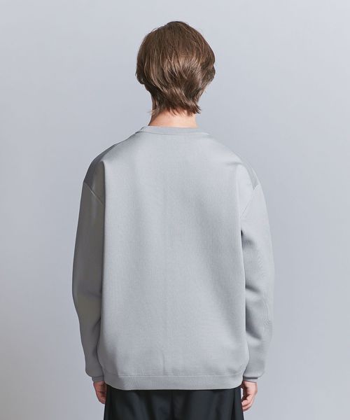 BEAUTY&amp;YOUTH UNITED ARROWS - BEAUTY&amp;YOUTH ラメ　クルーネックカーディガン BEAUTY&YOUTH UNITED ARROWS｜クレープ クルーネック