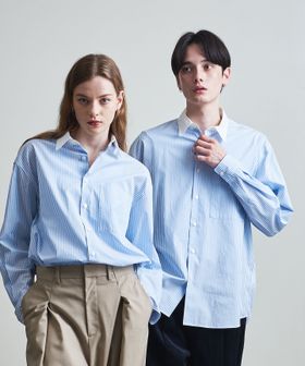 BEAUTY&YOUTH/クリアブロード ルーズ クレリックシャツ/シャツ / ブラウス