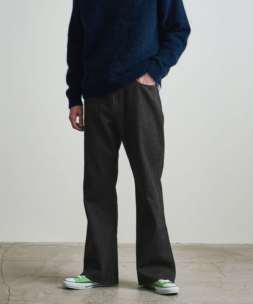 BEAUTY&YOUTH/セミフレア カラー デニムパンツ/その他パンツ