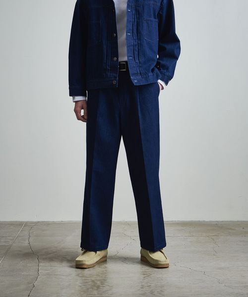 BEAUTY&YOUTH/11.5オンス デニム ワイドストレート スラックス/その他パンツ