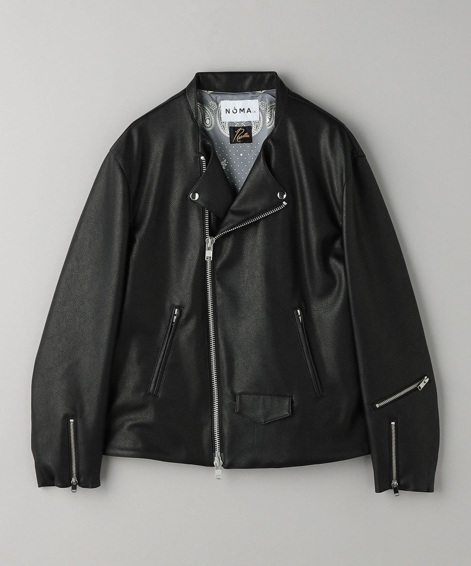【完売】NOMA t.d.× Needlesライダースジャケット　サイズ2 NOMA t.d. × NEEDLES[ノーマティーディー×ニードルズ] Faux