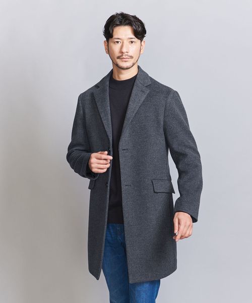 WEB限定 WARDROBE SMART】PE メルトン チェスターコート