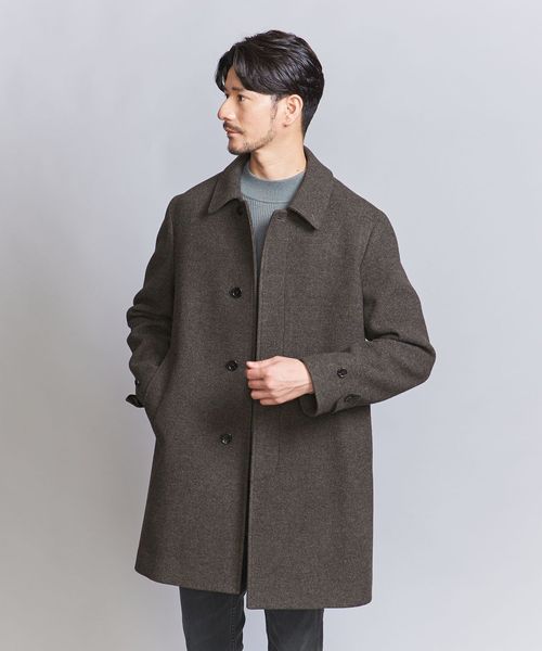 WEB限定 WARDROBE SMART】PE メルトン バルカラーコート
