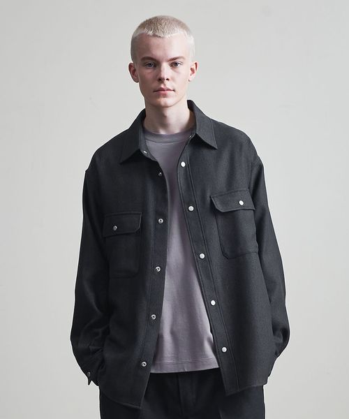 ツイード ライク シャツ ジャケット