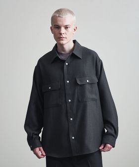 ツイード ライク シャツ ジャケット