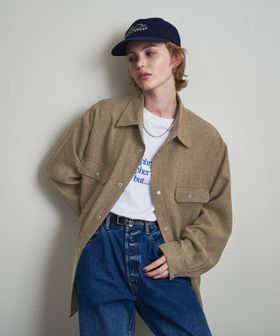 BEAUTY&YOUTH/ツイード ライク シャツ ジャケット/シャツ / ブラウス