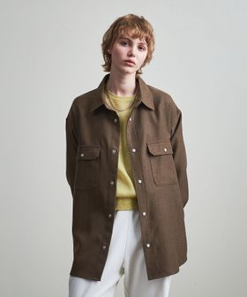 BEAUTY&YOUTH/ツイード ライク シャツ ジャケット/シャツ / ブラウス