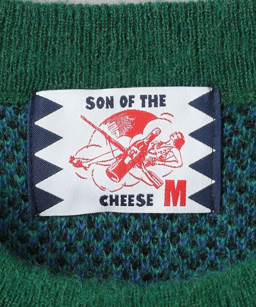 Son of the Cheese＞ チェック モヘヤ ニット