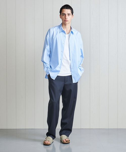 H BEAUTY&YOUTH プランプ ワンピース カラー シャツ 2024SS