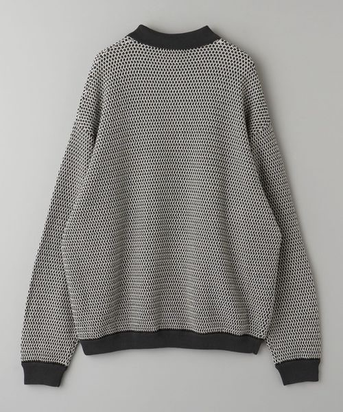 UNITED ARROWS ニットポロ ドロップ パターン ニットポロ