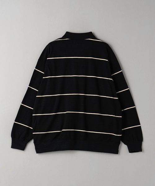 blurhms ブラームス ハーフジップ ボーダー スウェット blurhms ブラームス ハーフジップ ボーダー スウェット
