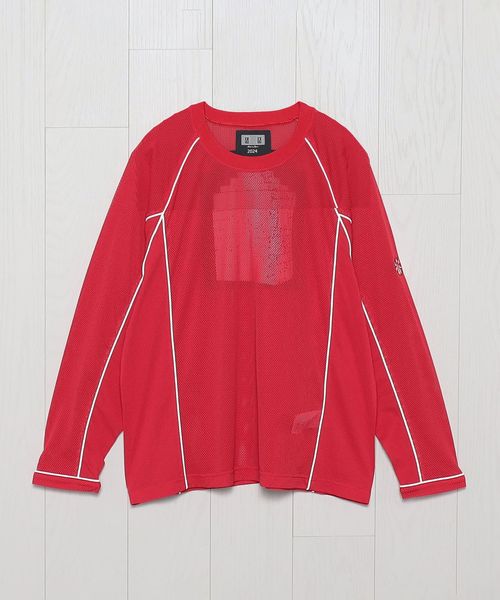 C.E / MESH RAGLAN COLOUR LONG SLEEVE T