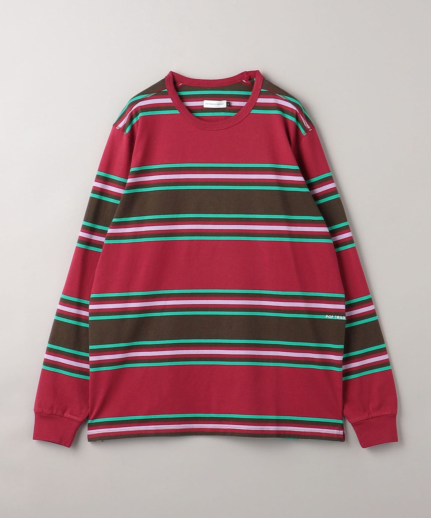 POP TRADING COMPANY＞ ストライプ ロングスリーブ カットソー