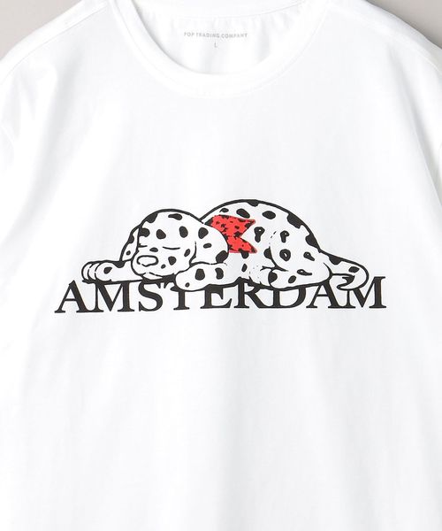 Tシャツ・カットソー Pop Trading Company AMSTERDAM SHOP TEE POP TRADING COMPANY＞ amsterdam Tシャツ