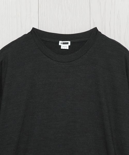 H＞ ハイブリッド ウール クルーネック ショートスリーブ Tシャツ
