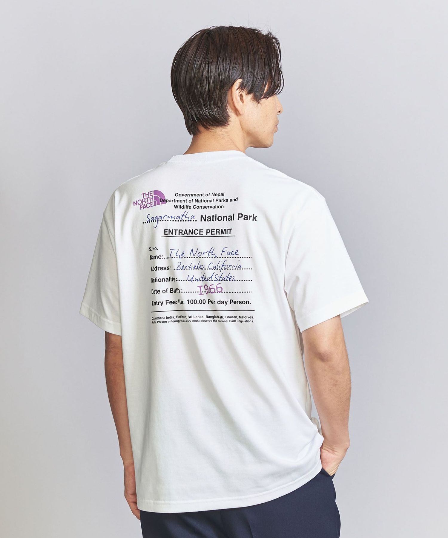 THE NORTH FACE＞ エントランスパーミッション Tシャツ