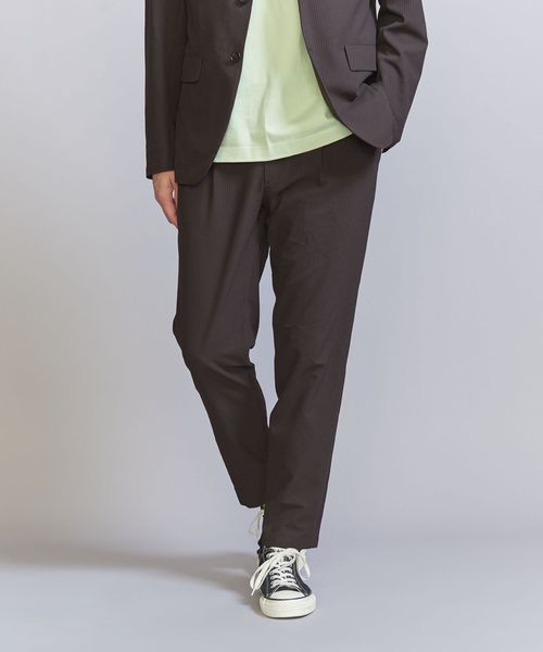 TORAY エコディア（R） シアサッカー 1P テーパード パンツ