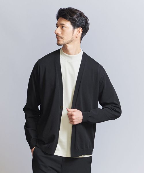 hbeautyandyouth カーディガン H＞スパークルニットカーディガン
