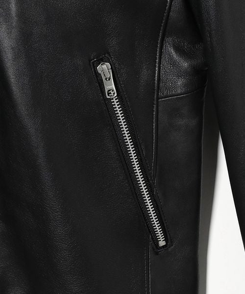WARDROBE SMART】 シープ シングル ライダースジャケット