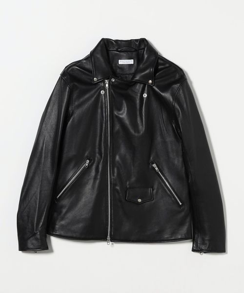 【希少サイズ】UNITED ARROWS シープレザー ダブルライダース ＸＬ BEAUTY&YOUTH UNITED ARROWS｜<monkey time> シープ レザー