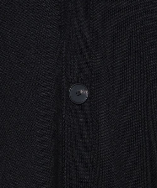 H＞ソリッドウール 9G Vネックカーディガン