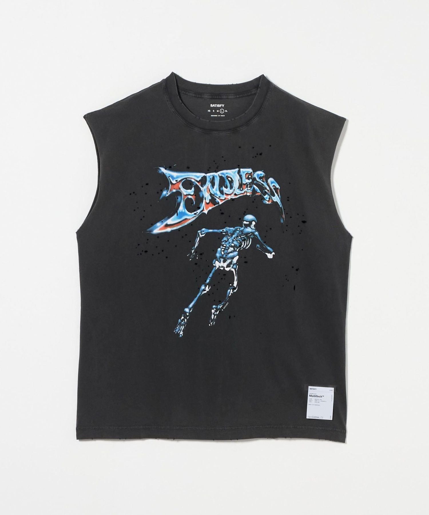 SATISFY＞MOTHTECH MUSCLE T―SHIRT 3/Tシャツ