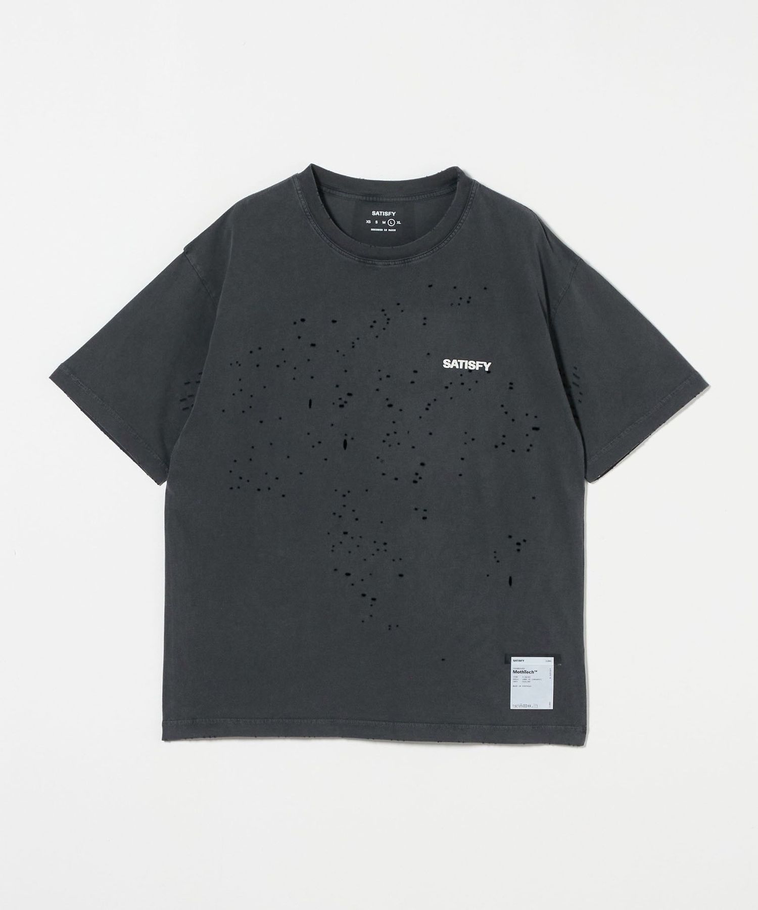 SATISFY MothTech サソリ柄 Tシャツ ウォッシュ加工 Mサイズ SATISFY MothTech サソリ柄 Tシャツ ウォッシュ加工 Mサイズ