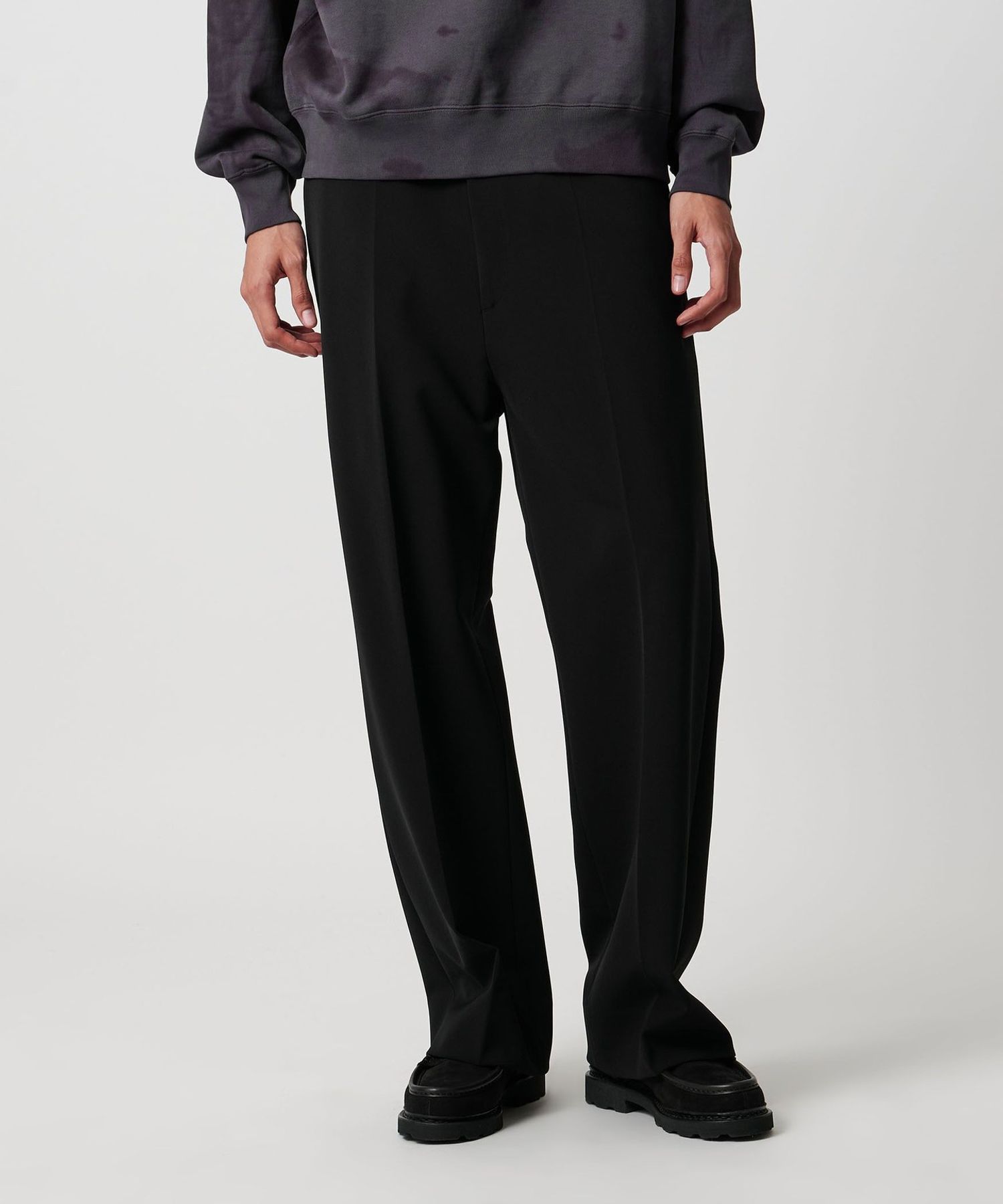 【25SS】H BEAUTY&YOUTH ダブルクロスフレアパンツ M Ovy BEAUTY&YOUTH UNITED ARROWS（ビューティーアンドユース