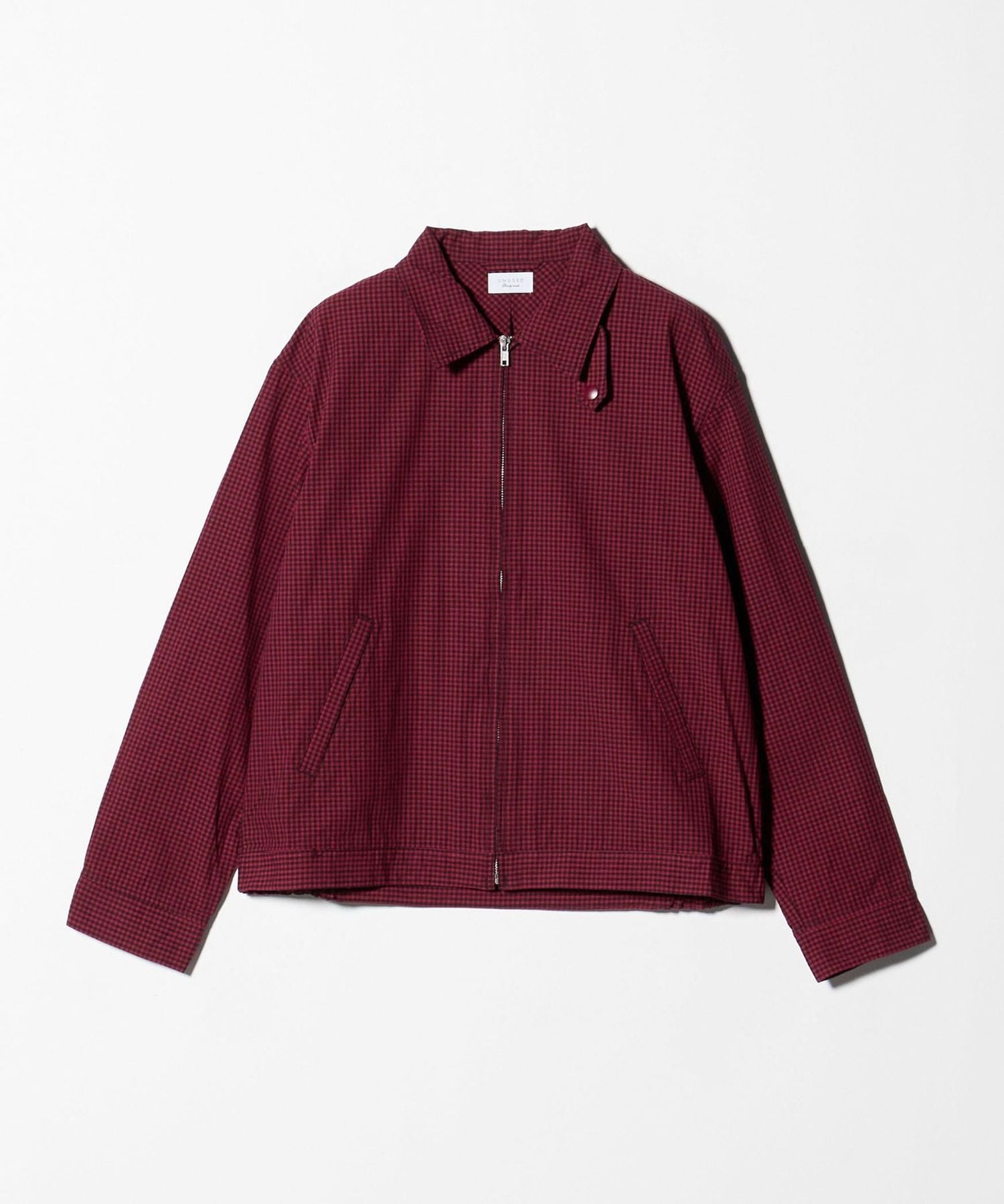 UNUSED × BY＞GINGHAM CHECK BLOUSON/ブルゾン