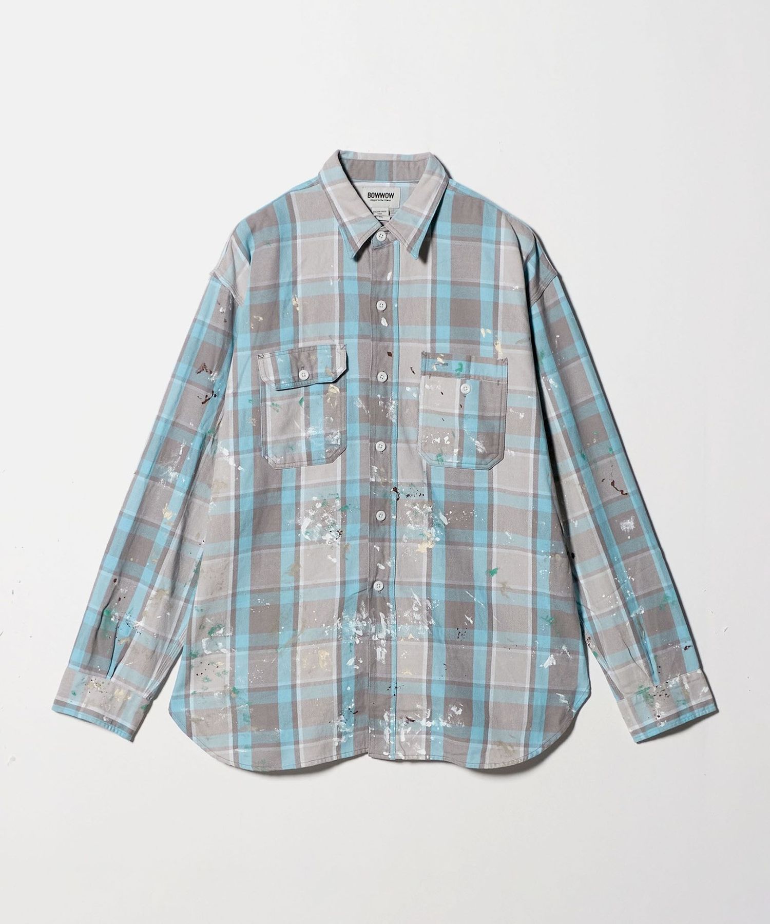 BOWWOW＞PAINT STAINED FLANNEL SHIRT/シャツ