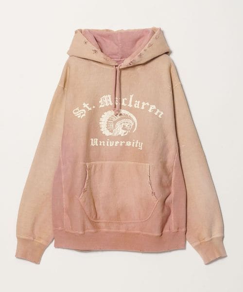 BOWWOW/＜BOWWOW＞ST. MACLAREN UNIV. HOODIE AGED/フーディ/スウェット / パーカー