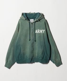 BOWWOW/＜BOWWOW＞ARMY ZIP HOODIE AGED/パーカー/スウェット / パーカー