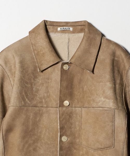AURALEE ブルゾン AURALEE＞LEATHER ZIP BLOUSON/ブルゾン