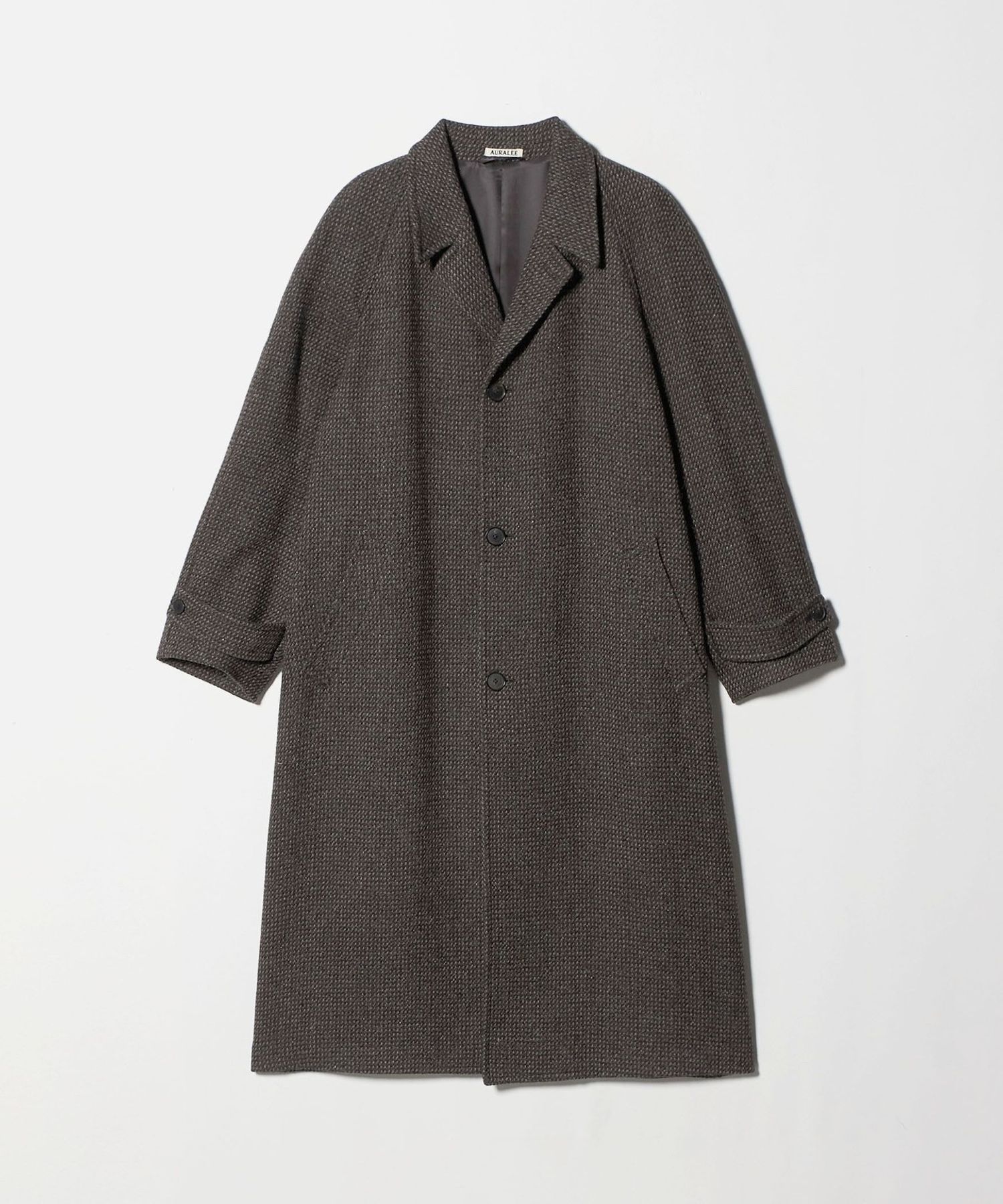 ジャケット・アウター AURALEE WOOL MOHAIR SOUTIEN COLLAR COAT AURALEE＞ALPACA WOOL SILK TWEED SOUTIEN COLLAR COAT/コート