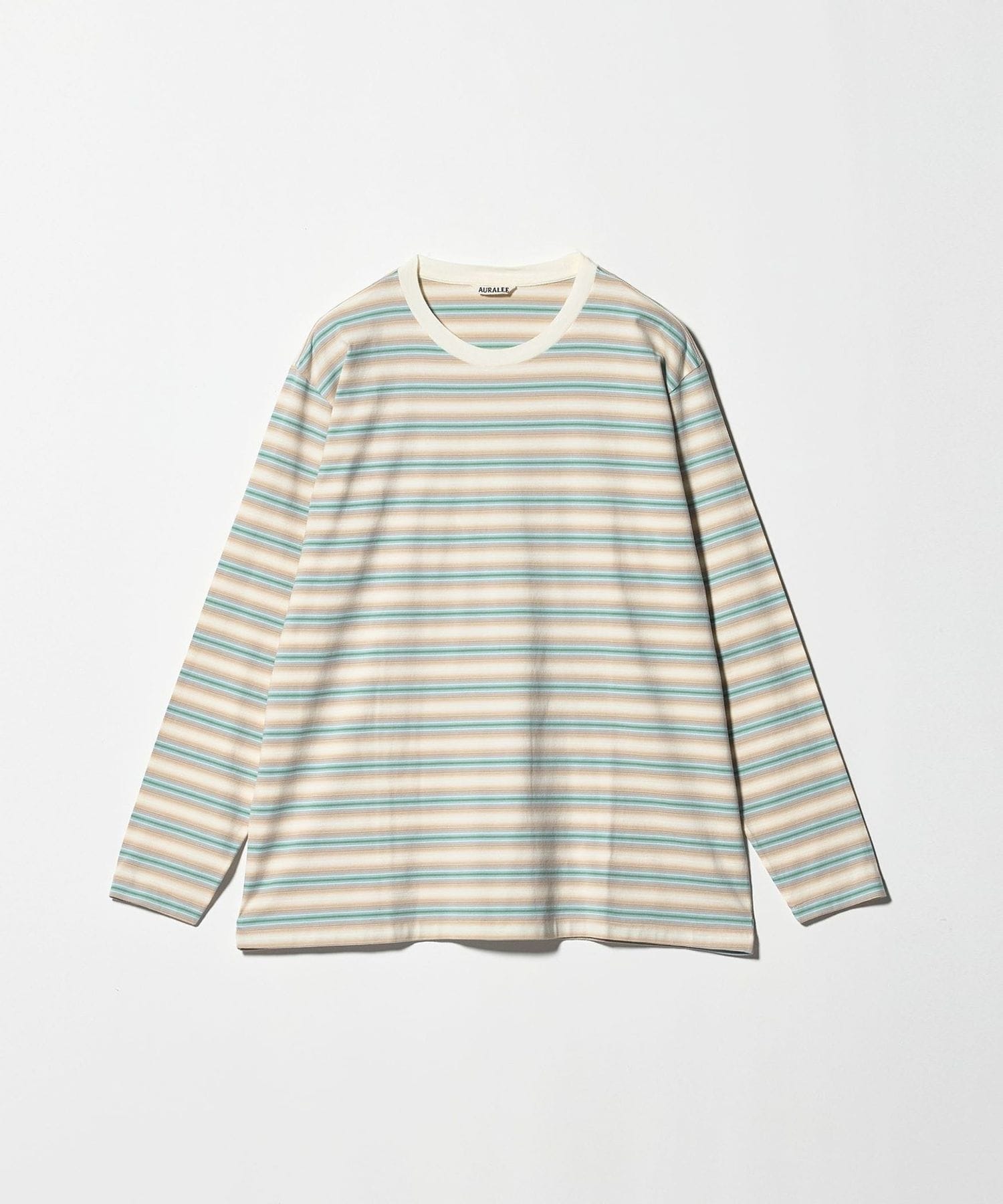AURALEE 長袖ストライプTシャツ AURALEE＞GRADIENT STRIPE JERSEY L/S TEE/グランジストライプ