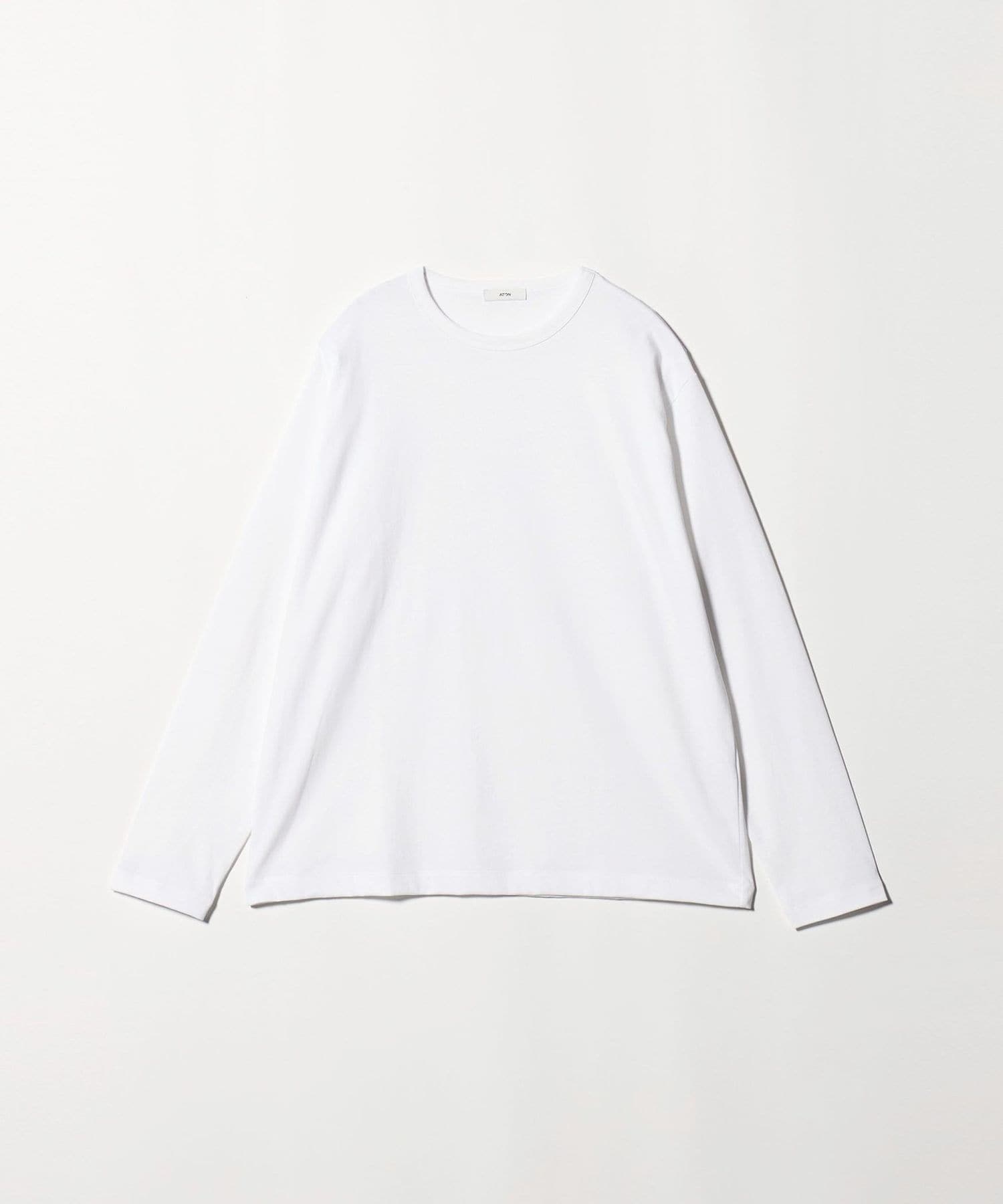 ATON♡ワイドリブカットソー 楽天市場】【OUTLET SALE】カットソー 《ワイドリブアシメネック