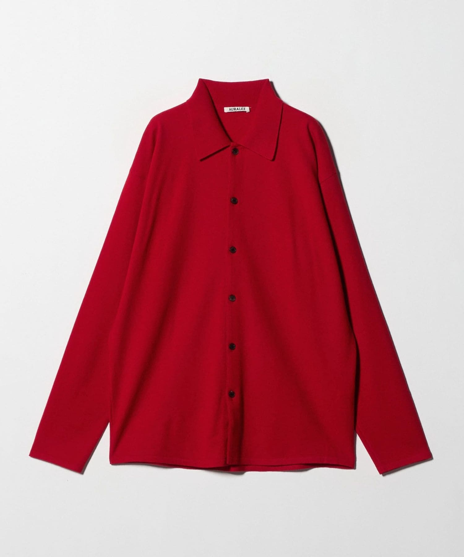AURALEE＞WOOL KNIT SHIRT CARDIGAN/カーディガン