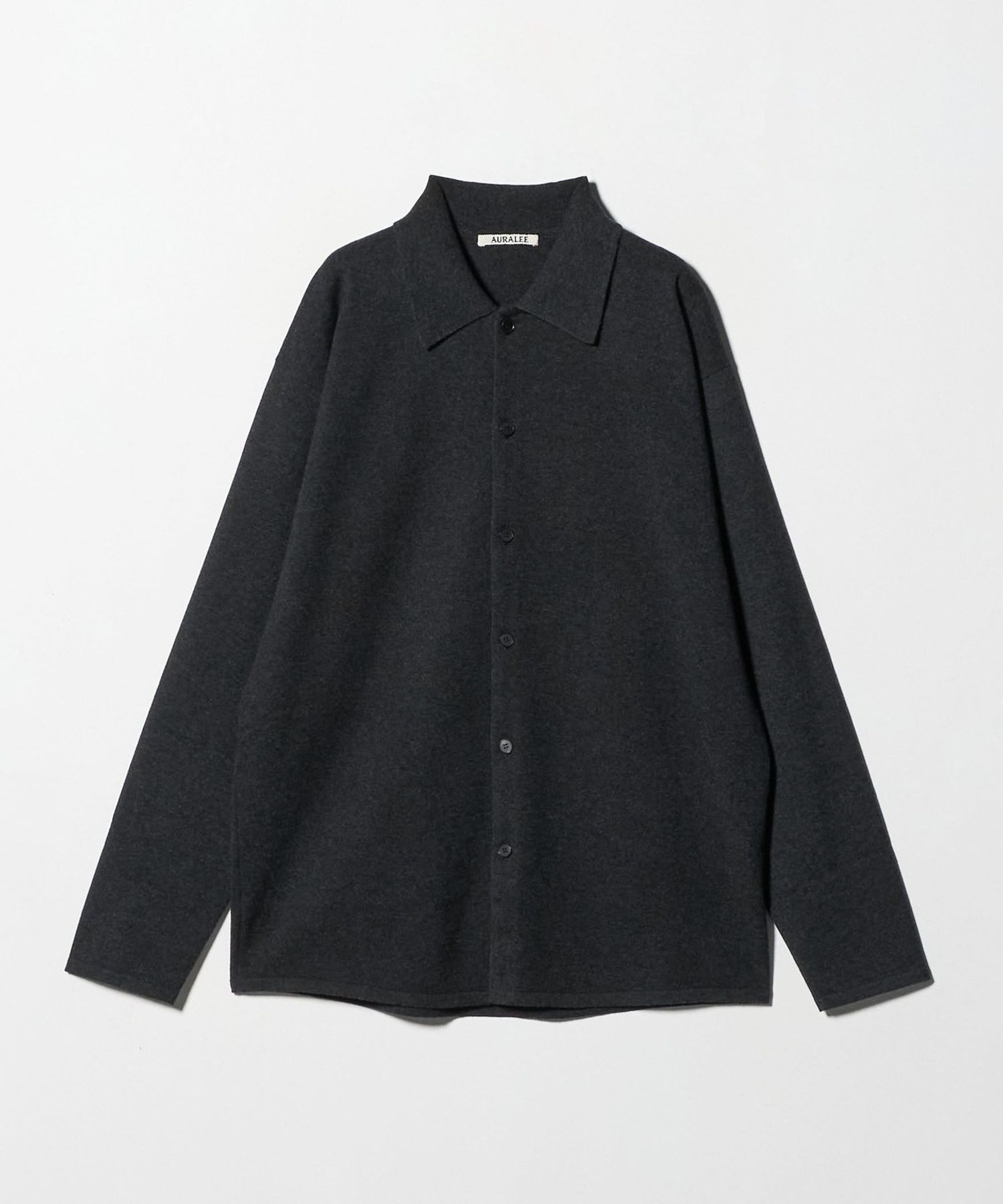 AURALEE＞WOOL KNIT SHIRT CARDIGAN/カーディガン
