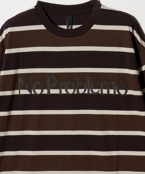 No Problemo united arrows ボーダー ロングスリーブT No Problemo＞ボーダー ロングスリーブ Tシャツ