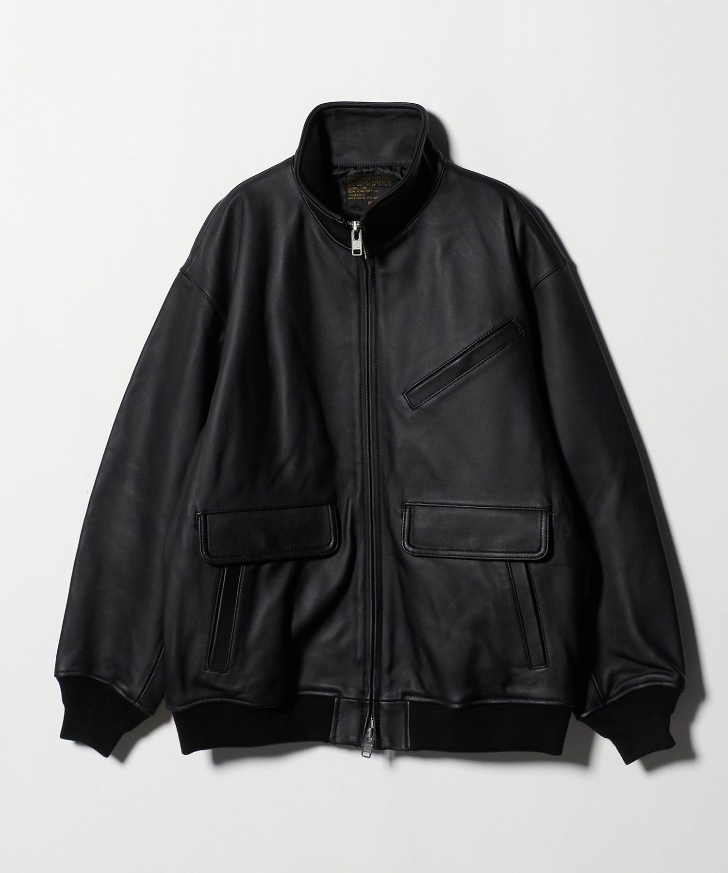美品 AVIREX レザーブルゾン ブラック XL 定価75,900円 AVIREX｜LEATHER CWU BLOUSON / レザー CWU ブルゾン | Rakuten