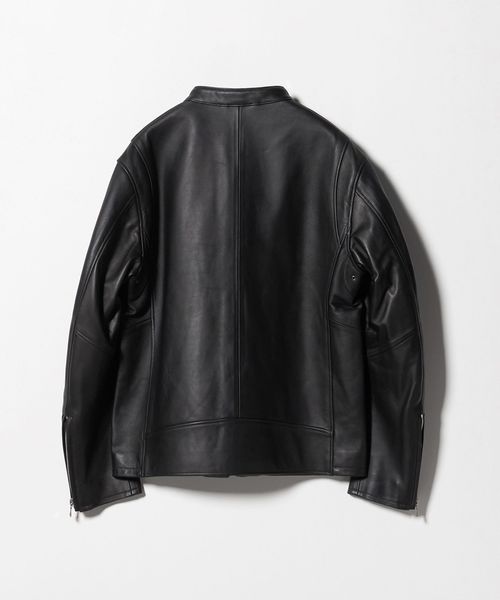 シープレザー シングル ライダース ジャケット