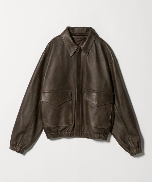 Shushu H beauty&youth A2レザージャケット H BEAUTY&YOUTH TYPE A2 ジャケット - メルカリ