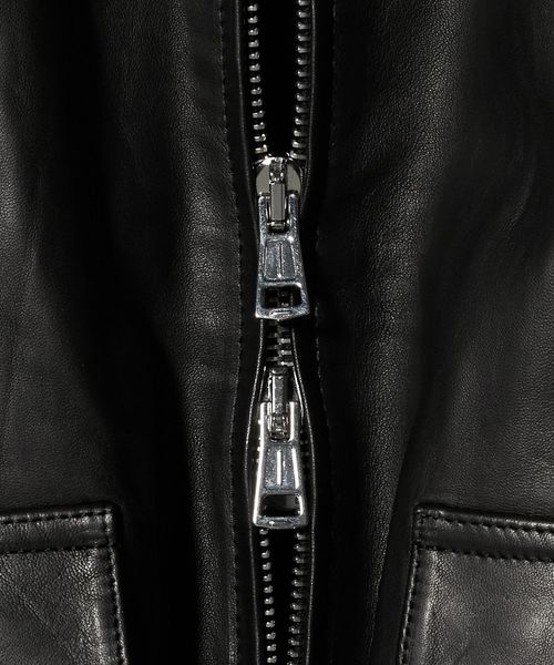 H＞シープレザー トラックジャケット