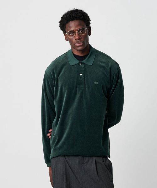 LACOSTE for BEAUTY&YOUTH＞ ベロア ポロシャツ