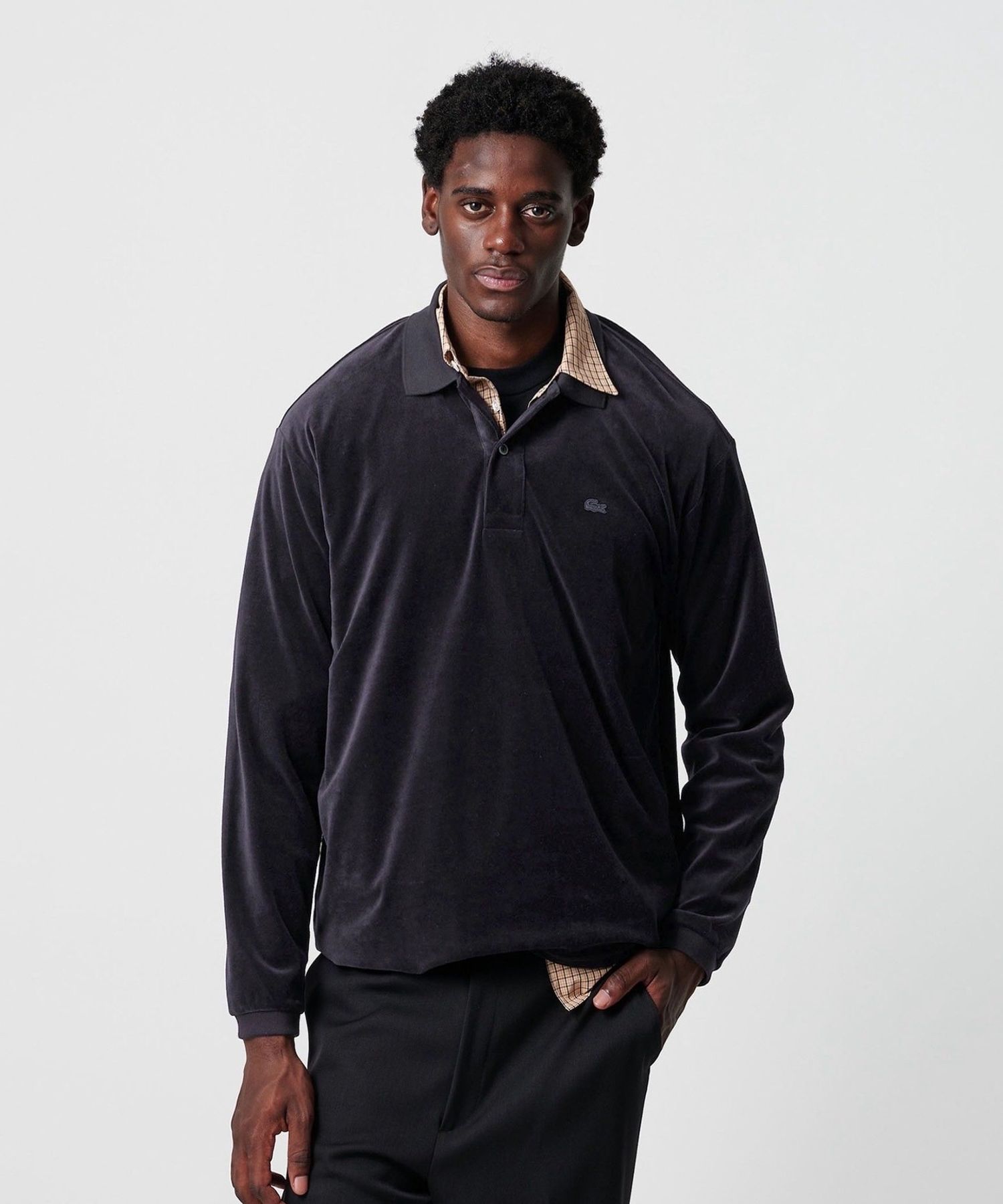 新品　LACOSTE for BEAUTY&YOUTH スウェット ポロシャツ LACOSTE for BEAUTY&YOUTH 25SS 別注スウェットポロシャツが国内