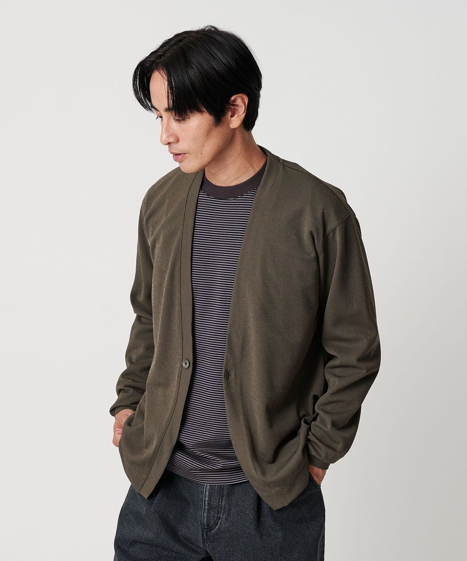【美品】UNITED ARROWS & SONS カーディガン　BLACK UNITED ARROWS & SONS by DAISUKE OBANA（ユナイテッドアローズ
