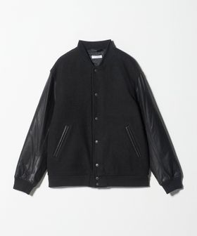 BEAUTY&YOUTH/【WEB限定 WARDROBE SMART】ブラックメルトン レザーライク スタジャン/その他コート / ブルゾン